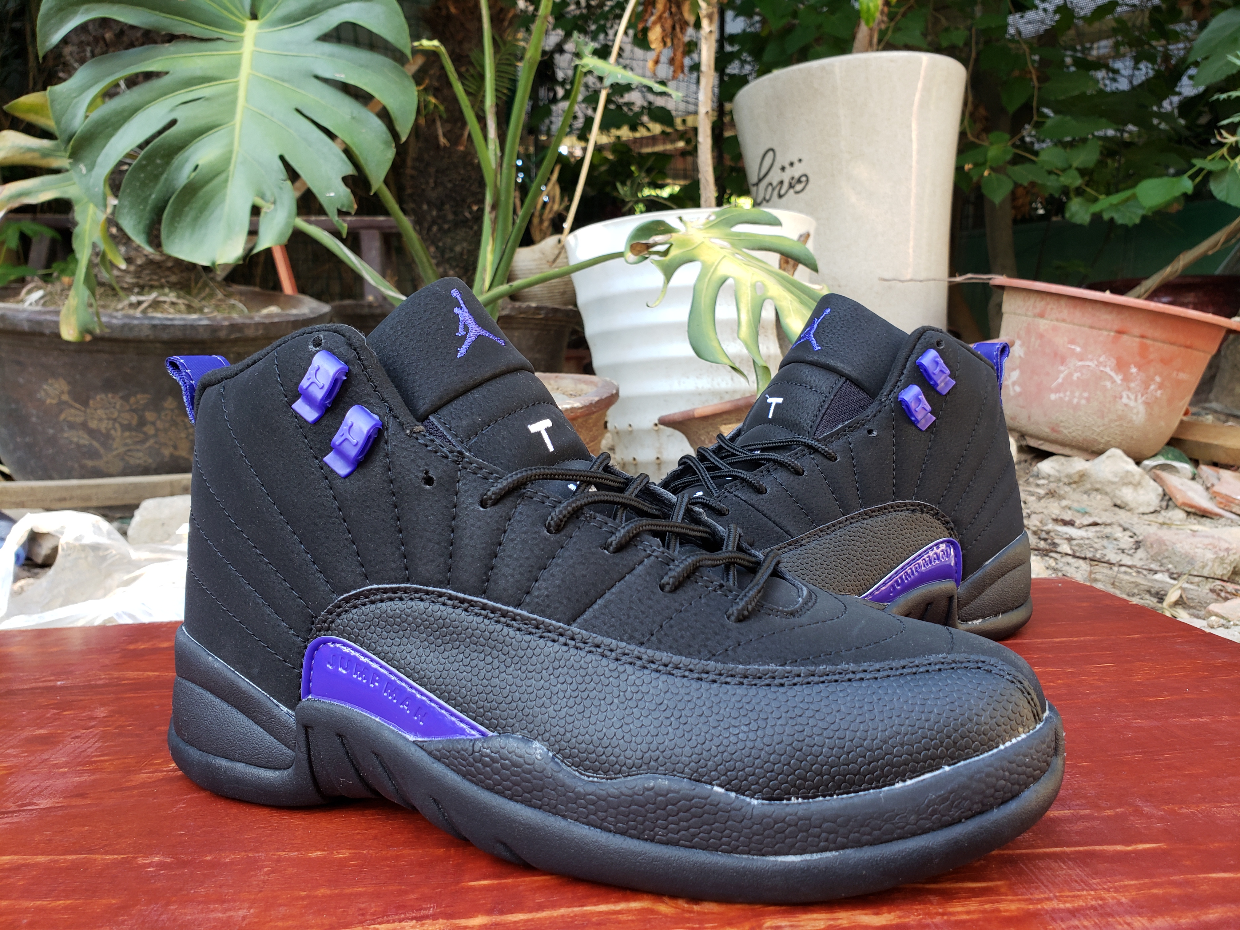 2020 Air Jordan 12 Retro Black Purple Shoes
